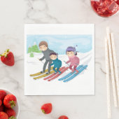 Familienski Serviette (Beispiel)