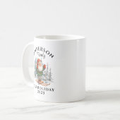 Familienskiurlaub mit Name und Jahr Kaffeetasse (Vorderseite Links)