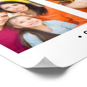 Familienskript 3 Individuelle Namen für Fotovorlag Poster (Ecke)