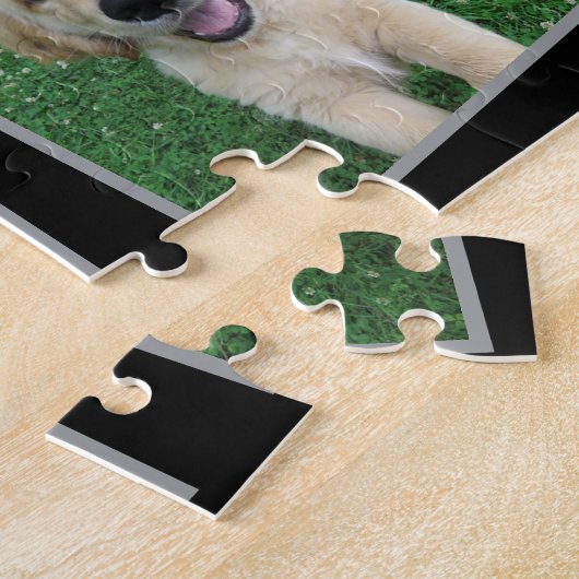 Familienskript Herz-FotoCollage Puzzle (Seite)