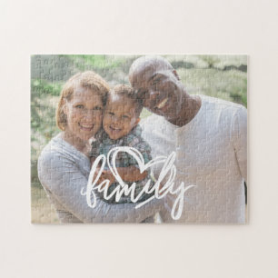 Familienskript   Kundenspezifisches Foto Puzzle