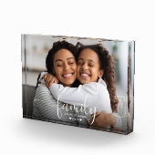 Familienskript Muttertochter Moderne Custom Fotoblock (Rechts)