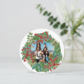 Familienskript Urlaub Weihnachten Weihnachtskarte  (Stehend Vorderseite)