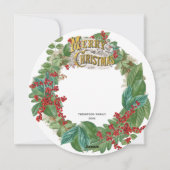 Familienskript Urlaub Weihnachten Weihnachtskarte  (Rückseite)