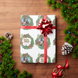 Familienskript Urlaub Weihnachten Weihnachtskarte Geschenkpapier