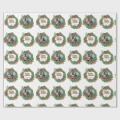 Familienskript Urlaub Weihnachten Weihnachtskarte Geschenkpapier (Flach)