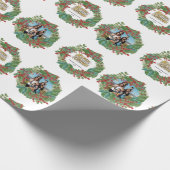 Familienskript Urlaub Weihnachten Weihnachtskarte Geschenkpapier (Ecke)