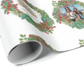 Familienskript Urlaub Weihnachten Weihnachtskarte Geschenkpapier (Rolleneckpunkt)