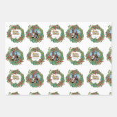 Familienskript Urlaub Weihnachten Weihnachtskarte Geschenkpapier Set (Vorderseite)