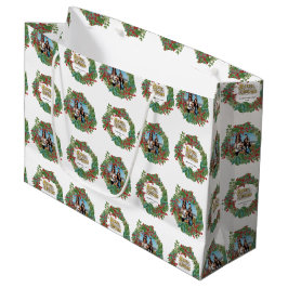 Familienskript Urlaub Weihnachten Weihnachtskarte  Große Geschenktüte