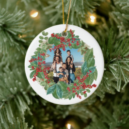 Familienskript Urlaub Weihnachten Weihnachtskarte  Keramik Ornament