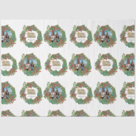 Familienskript Urlaub Weihnachten Weihnachtskarte  Seidenpapier