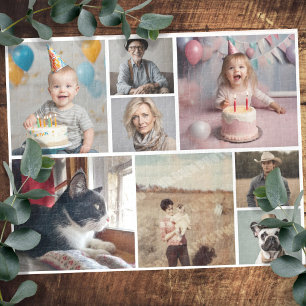 Familienspass 8 Mehrfache Foto Puzzle
