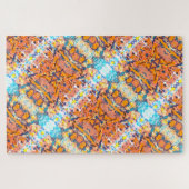 Familienspass Abstrakt gestrichen Kaleidosaik Puzzle (Horizontal)