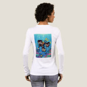 Familienspaß beim Tauchen Tri-Blend Shirt (Voller Rückseite)
