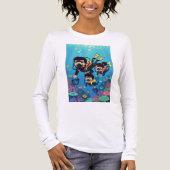 Familienspaß beim Tauchen Tri-Blend Shirt (Vorderseite)