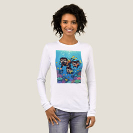 Familienspaß beim Tauchen Tri-Blend Shirt