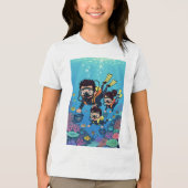 Familienspaß beim Tauchen Tri-Blend Shirt (Vorderseite)