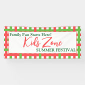 Familienspass! Custom Kids Zone Summer Festival Banner (Horizontal)