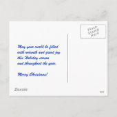 Familienspass Snowmen Feiertagspostkarte (Rückseite)