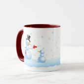 Familienspass Snowmen Tasse (Vorderseite Links)