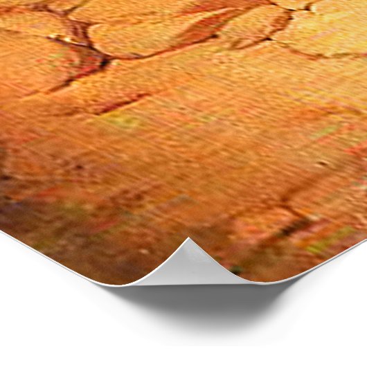 Familienspaziergang in Wüstenposter Poster (Ecke)