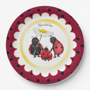 Familienspaziergang Ladybug Pappteller