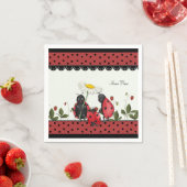 Familienspaziergang Ladybug Serviette (Beispiel)