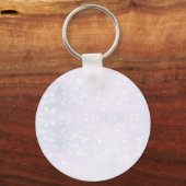 Familienspezifisches Foto mit elegantem Türkis Man Schlüsselanhänger (Rückseite)