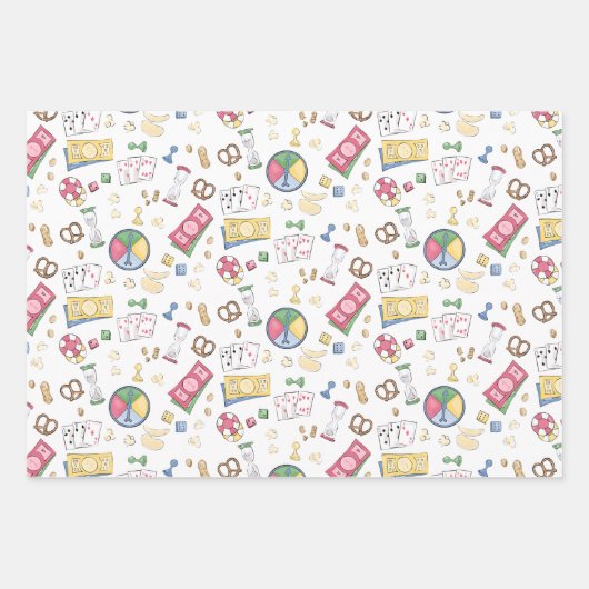 Familienspielabend Sommercamp-Board-Game-Campingpl Geschenkpapier Set (Vorderseite 3)