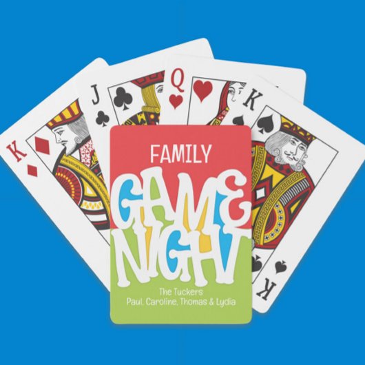 FamilienSPIELE NACHT Niedlich und farbenfroh spiel Spielkarten