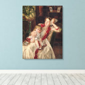 Familienstadt, 1890 leinwanddruck (Insitu (Holzboden))