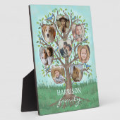 Familienstammbaum 8 Bilder + Name leicht Fotoplatte (Seite)