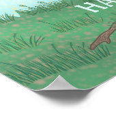 Familienstammbaum 8 Bilder + Name leicht Poster (Ecke)