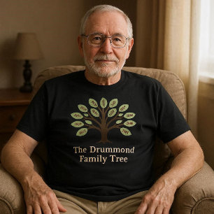 Familienstammbaum mit Geburtsjahren T-Shirt