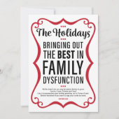 Familienstörung Ferienkarte mit Fotos Dankeskarte (Vorderseite)