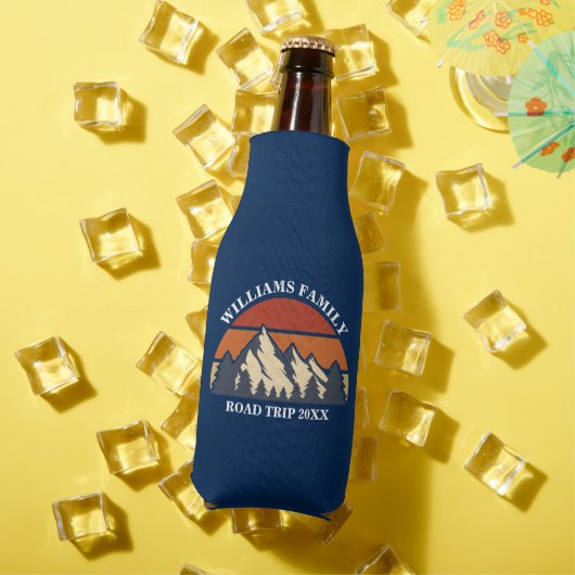 Familienstreckengebirge Sunset Custom Wiedersehen Flaschenkühler (In Situ Sommer)