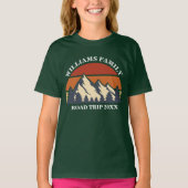 Familienstreit Urlaub Gebirge Custom Kinder T-Shirt (Vorderseite)