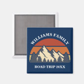 Familienstreit Vacacation Mountains Custom Wieders Magnet (Vorderseite/Rückseite)
