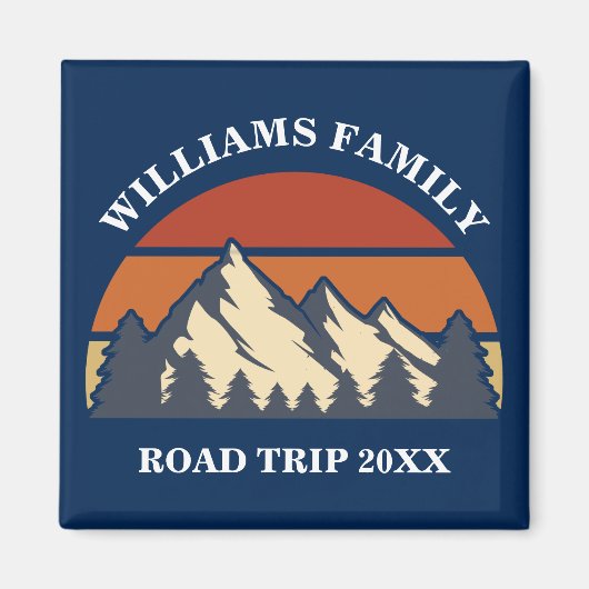 Familienstreit Vacacation Mountains Custom Wieders Magnet (Vorne)
