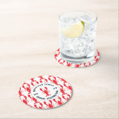 FamilienSummer Lobster Bob Custom Runder Pappuntersetzer (Vor Ort)