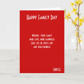 FAMILIENTAGEL KARTE (Gelbe Blume)