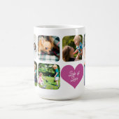 Familientext für Foto 7 Fotos individuelle Name Kaffeetasse (Mittel)