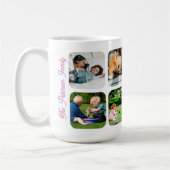 Familientext für Foto 7 Fotos individuelle Name Kaffeetasse (Links)