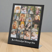 Familientext Modernes, individuelles 16-Foto Colla Sockelschild