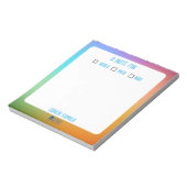 Familientext Notizblock (Rotiert)