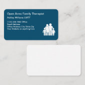 FamilientherapeutModerne, bearbeitbare Visitenkart Visitenkarte (Vorne/Hinten)