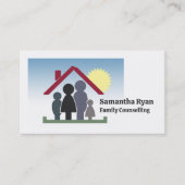 Familientherapie-Design, Psychotherapeut Visitenkarte (Vorderseite)
