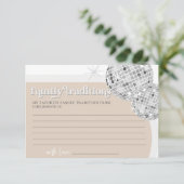 Familientraditionen Disco Baby Shower Game Card Begleitkarte (Stehend Vorderseite)