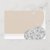 Familientraditionen Disco Baby Shower Game Card Begleitkarte (Rückseite)